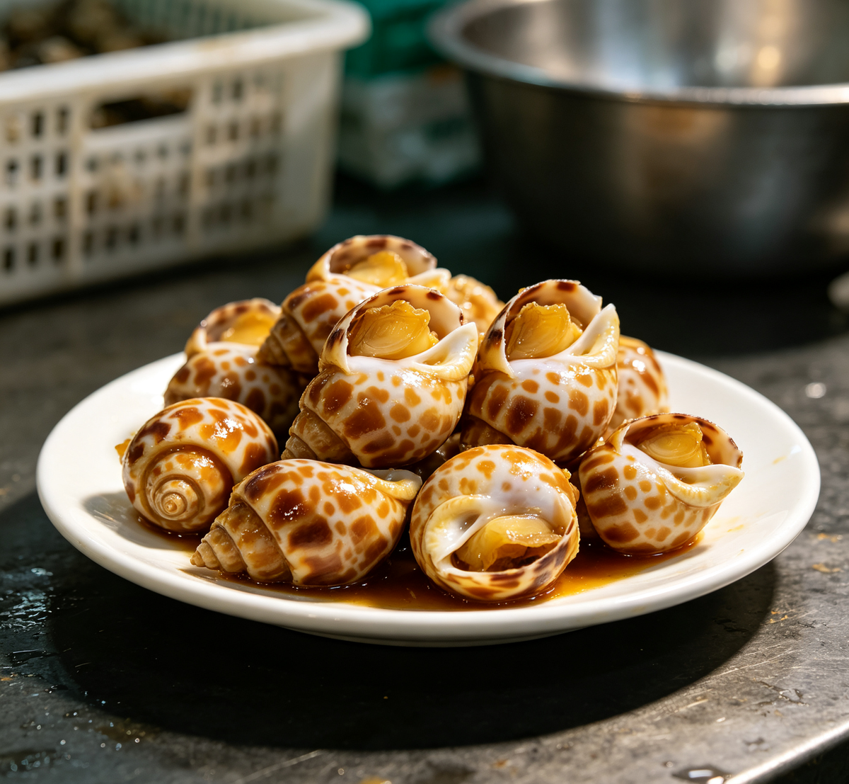 Deliciously Marinated Sea Snails - A Gourmet Seafood Delight